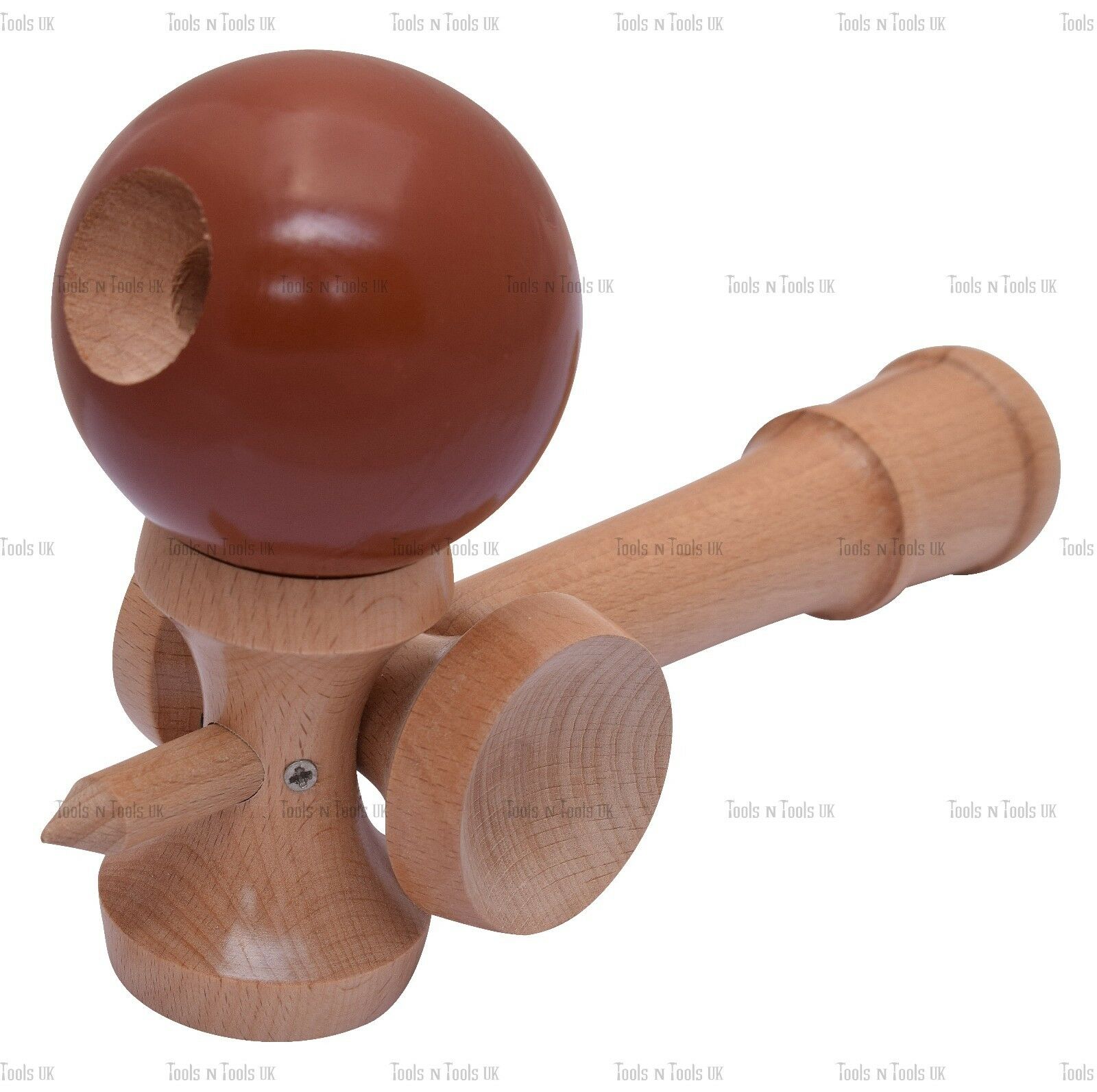 5-Way-Brown-Wooden-Kendama-Beech-Wood-Competition-Wood-Toy-Glistening-Finish-252358031799-2