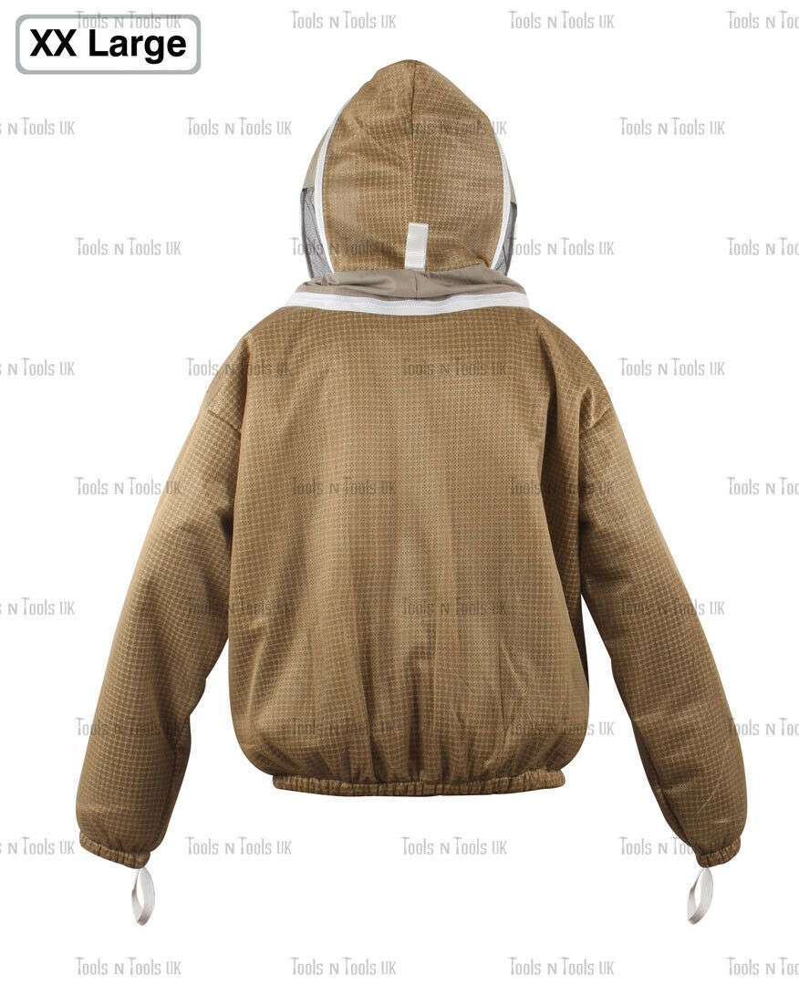 KHAKI-ADULT-XX-LARGE-JACKET-THREE-LAYERS-MESH-BEEKEEPING-BEE-VENTILATED-COOLAIR-265040163589-4