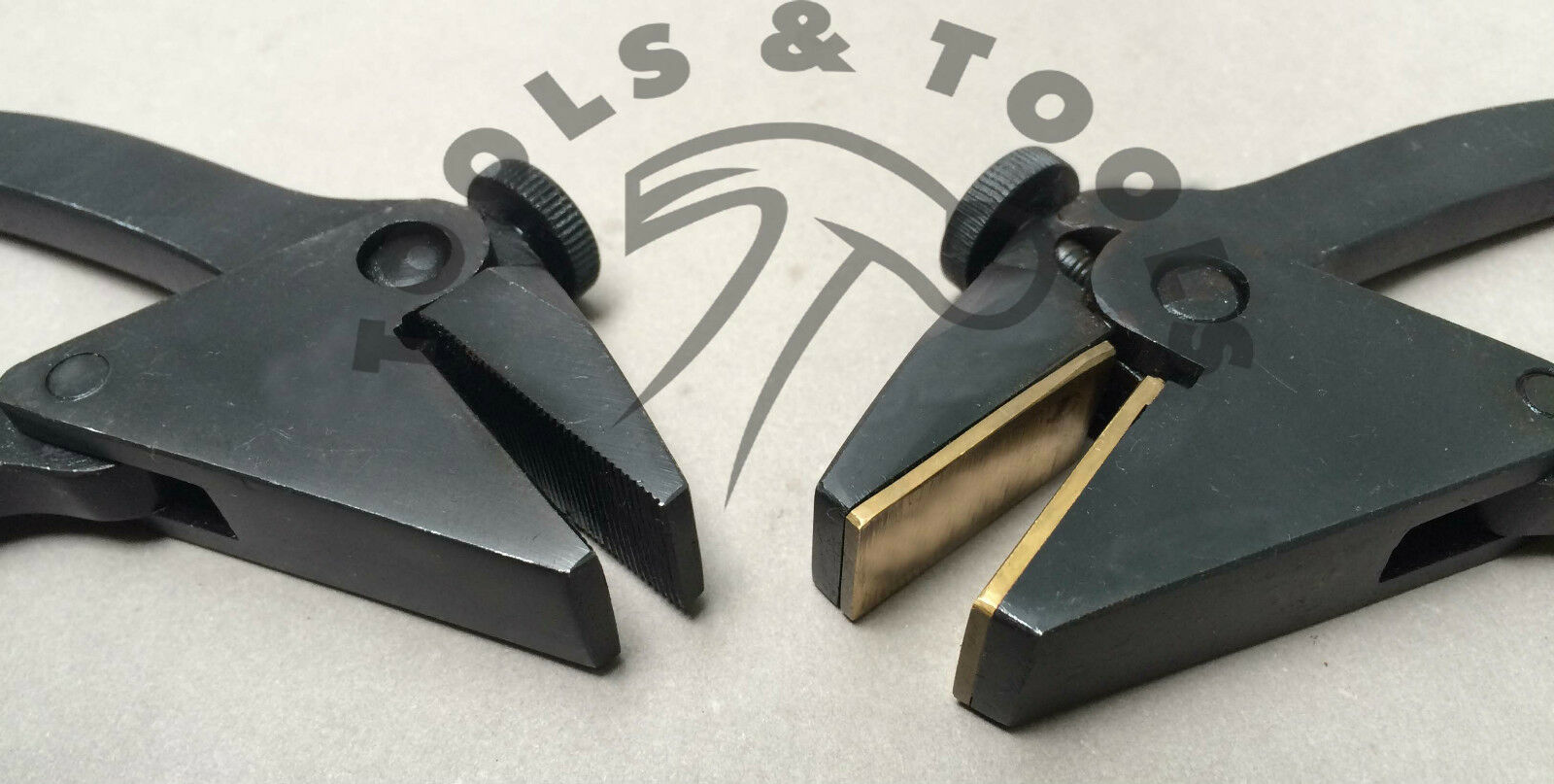 PARALLEL-ACTION-LOCKING-PLIERS-JEWELRY-CRAFT-HAND-VISE-SERRATED-OR-BRASS-JAWS-6-252073817739-3