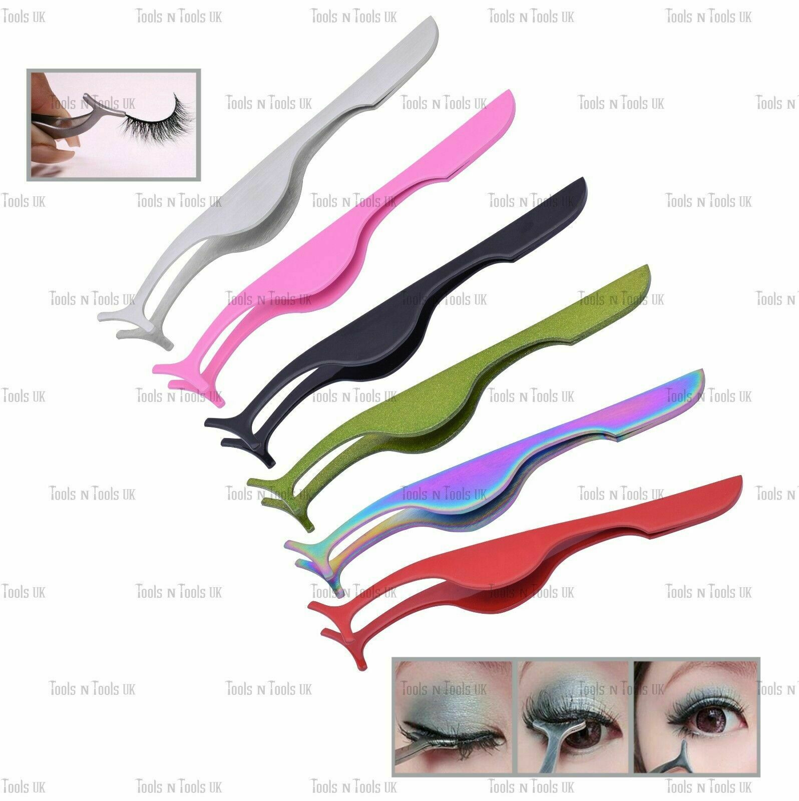 Quality-Applicator-Tweezers-False-Magnetic-Fake-Eyelash-Eye-Lashes-in-6-Colours-264201375629